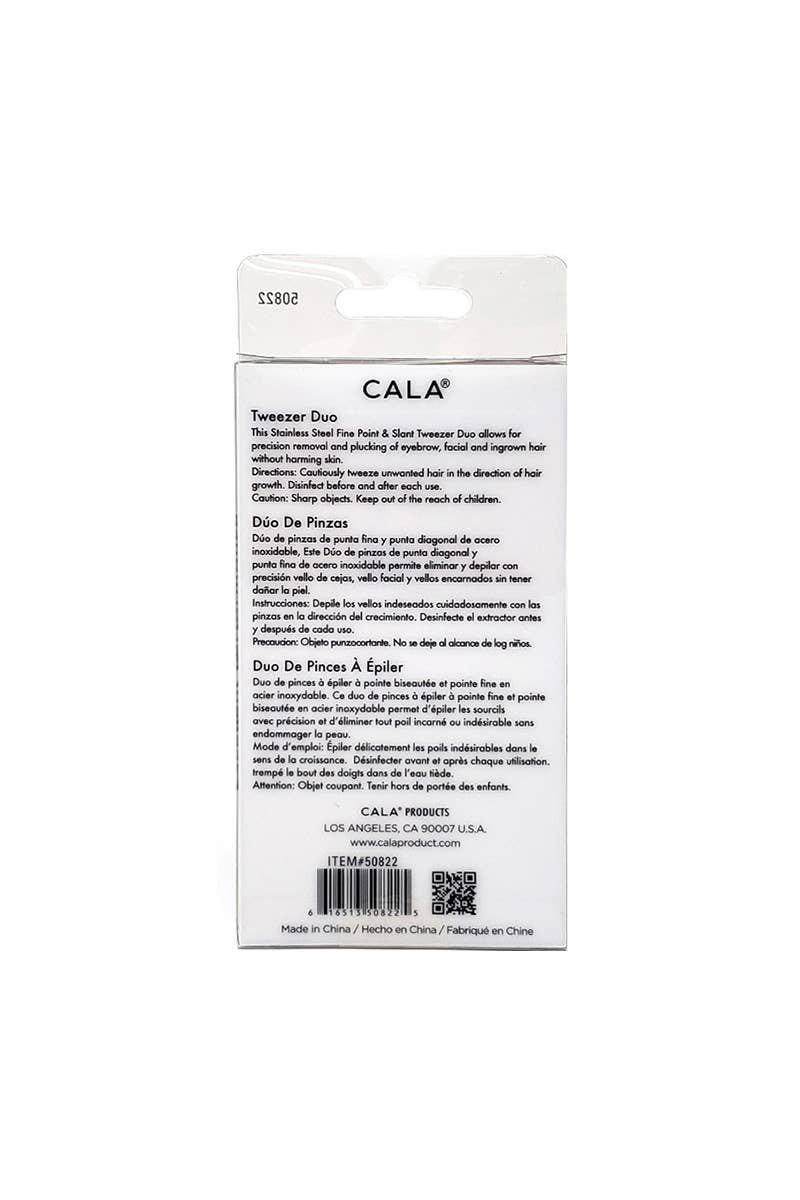 Coral Soft Touch Tweezer Duo Set