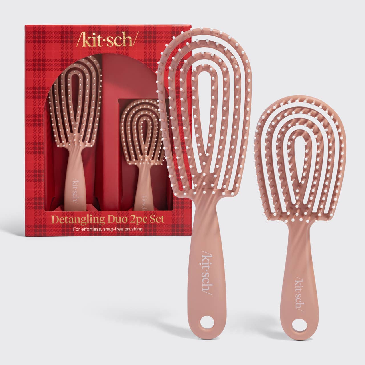 Kitsch Detangling Duo 2pc Set - Terracotta