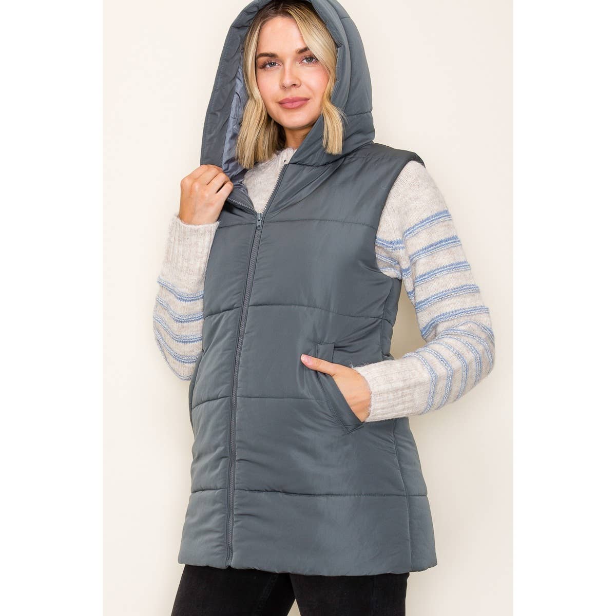 Hooded Puffer Vest