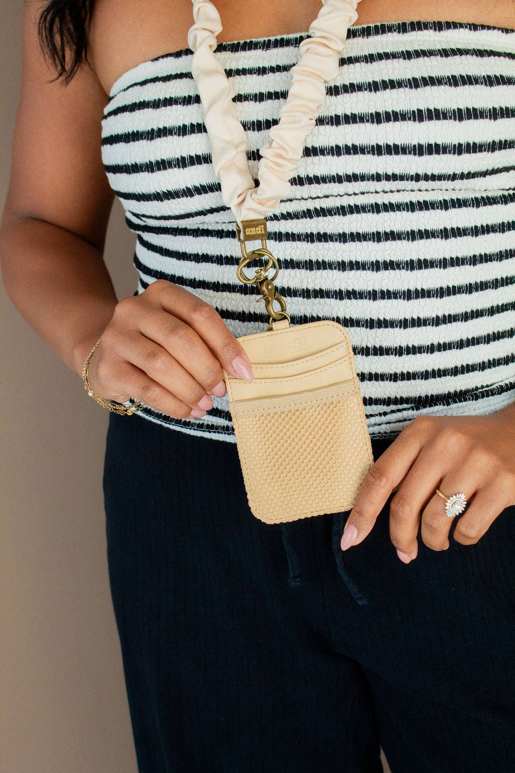 ID Badge Holder: Brown