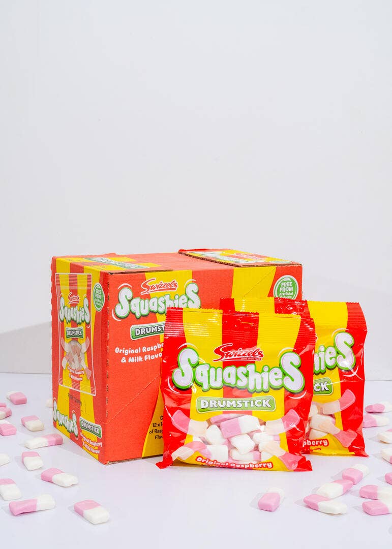 Swizzels Squashies Raspberry & Milk (Case of 12)