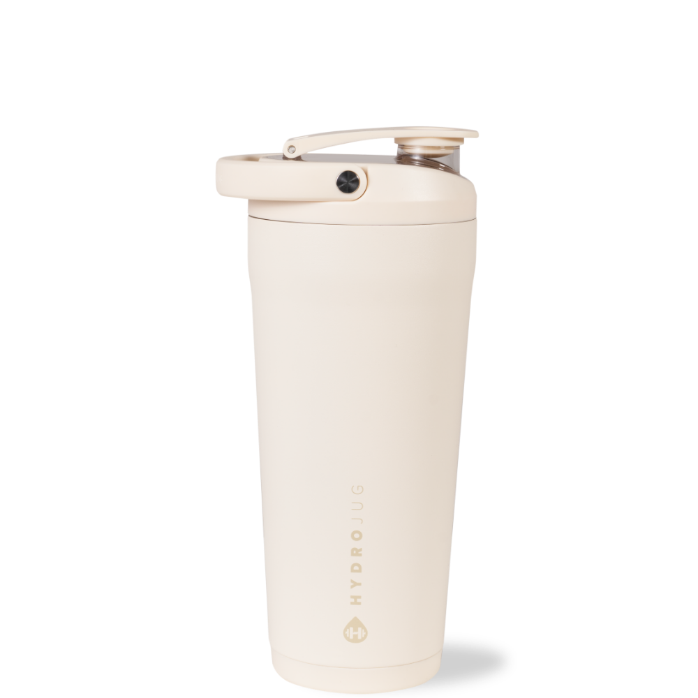 Cream HydroJug 24 oz Insulated Shaker