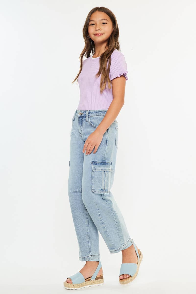 YOUTH LOW SLUNG HORSESHOE FIT JEANS-YC5539L: LIGHT / 6