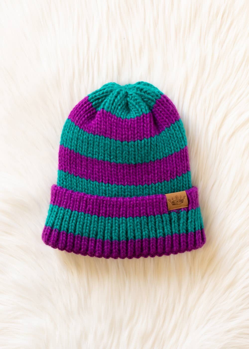 Striped Knit Beanie