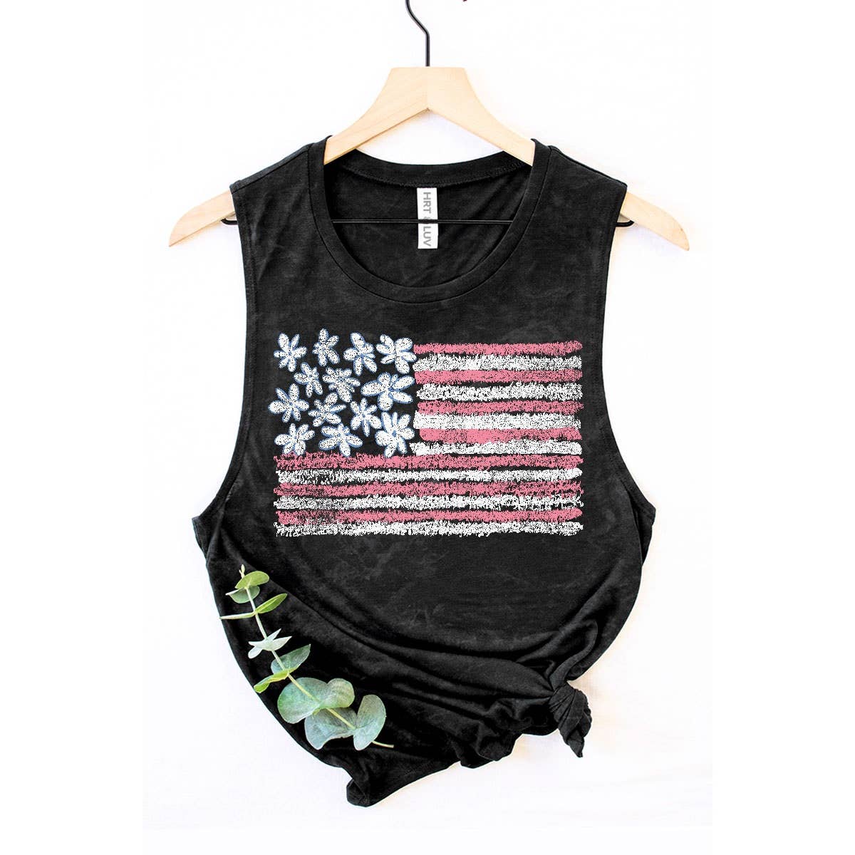 AMERICAN FLAG MINERAL GRAPHIC TANK TOP: Mineral Navy / XL