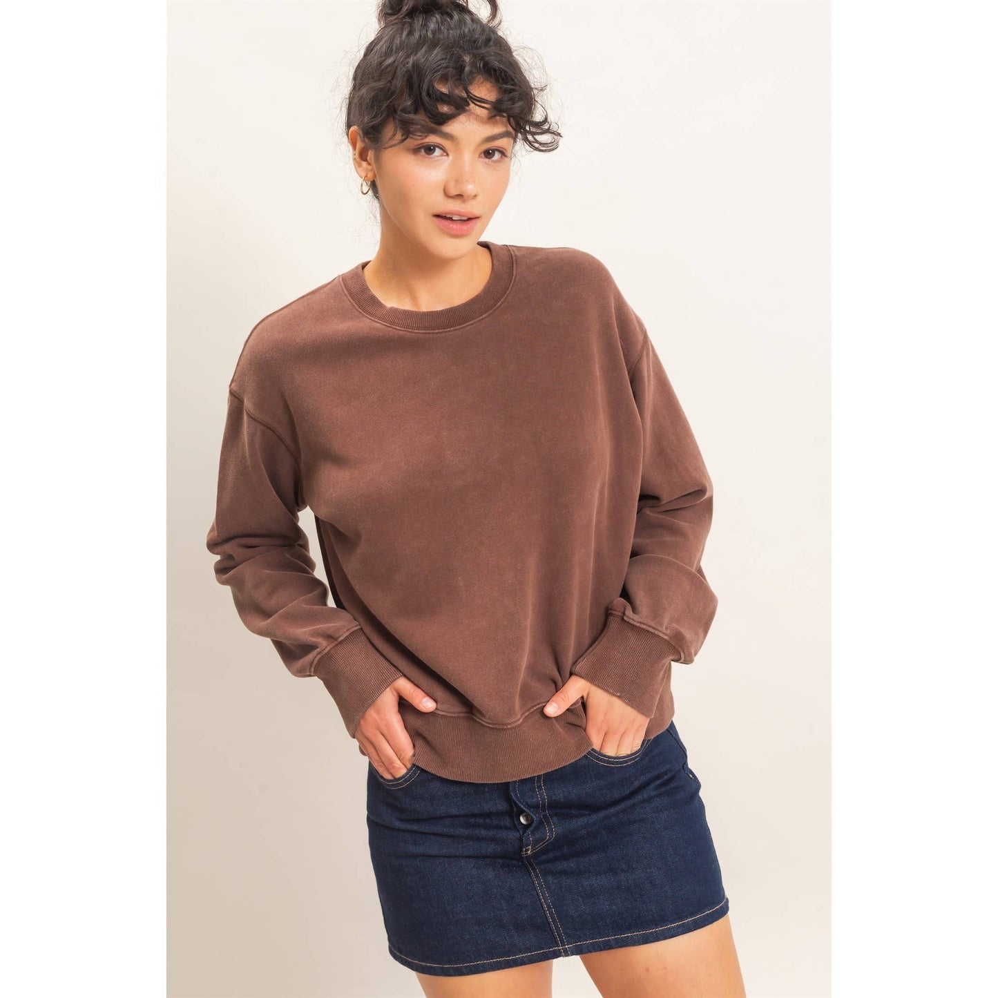 Acid Wash Sweatshirt