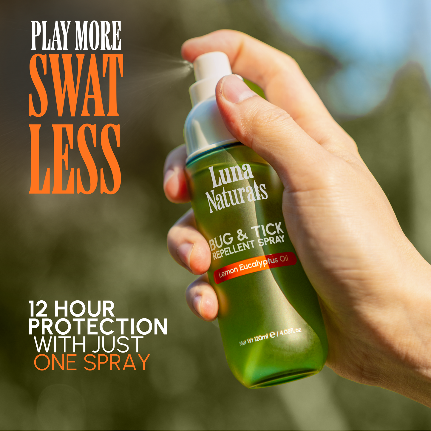 Natural Bug Spray — Lemon Eucalyptus | Bug & Tick | 120ml