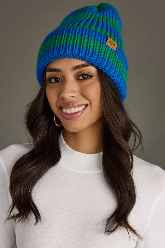 Striped Knit Beanie