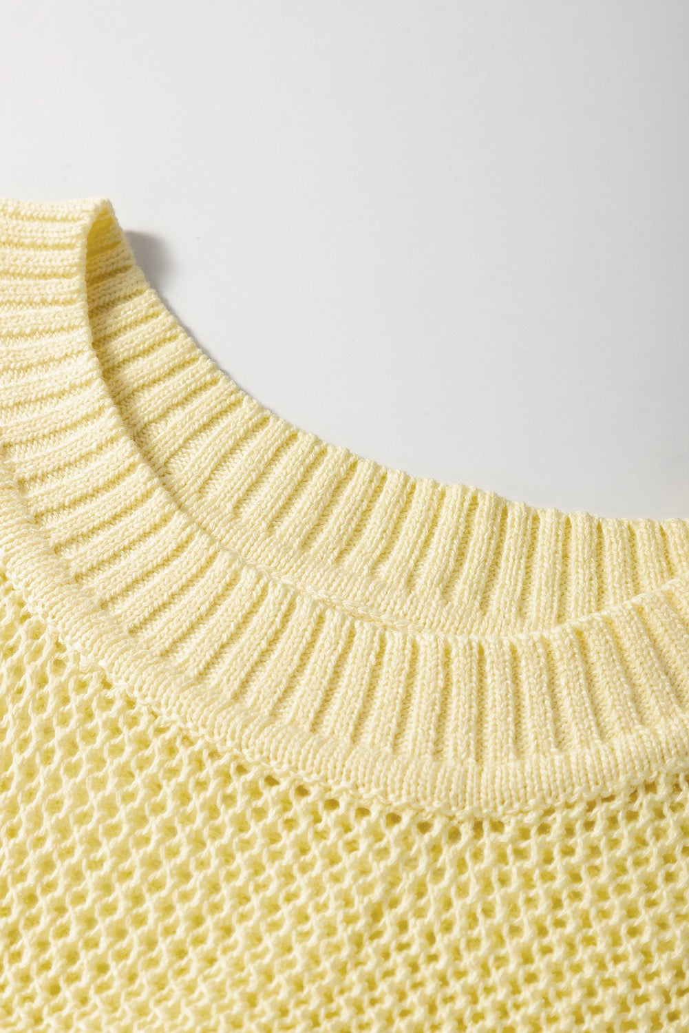 Yellow Knit Sweater Vest