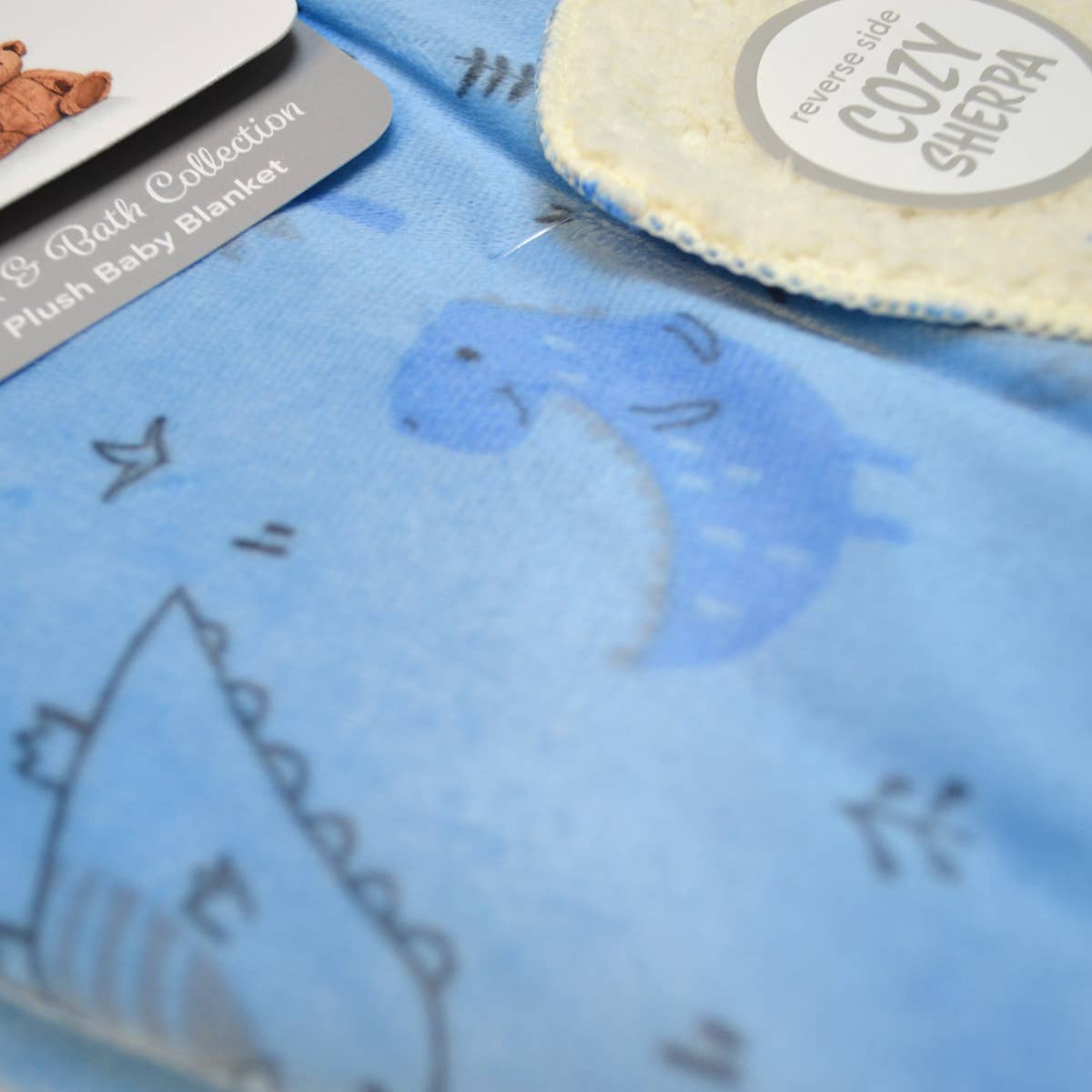 Super Soft Reverse side Cozy Sherpa Plush Baby Blanket