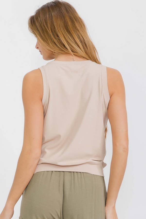 Viscose Crew Neck Tank