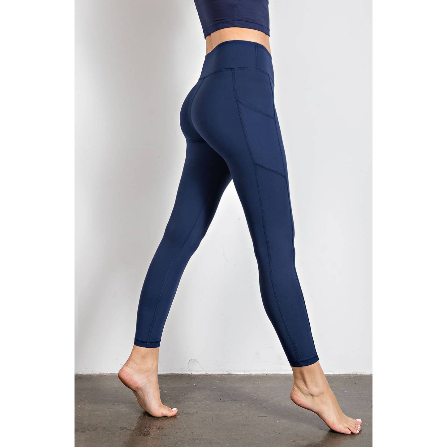 BUTTER BASIC LEGGING WITH POCKETS: Melon Dream / S-M-L(2-2-2)