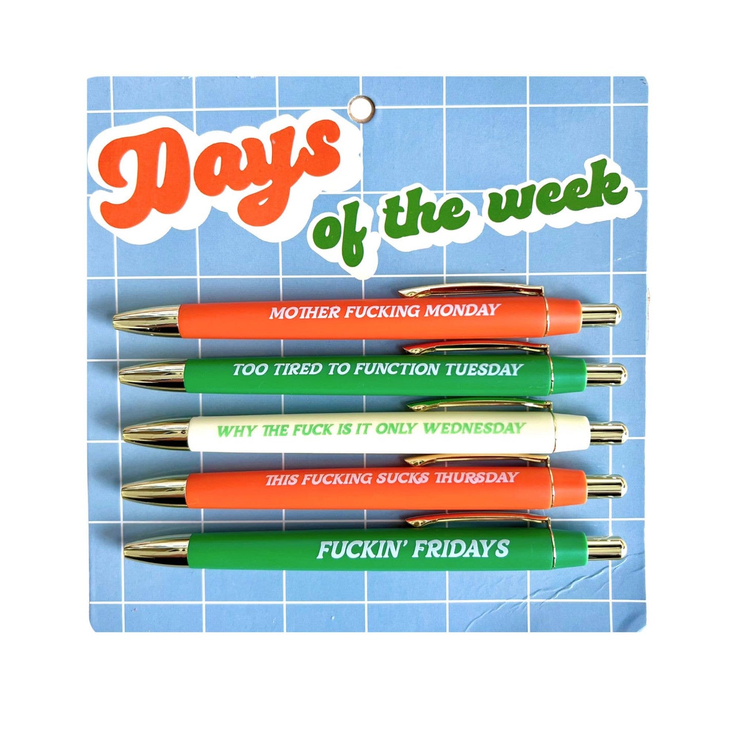 Days Of The Week Pen Set (teacher gifts, pens)