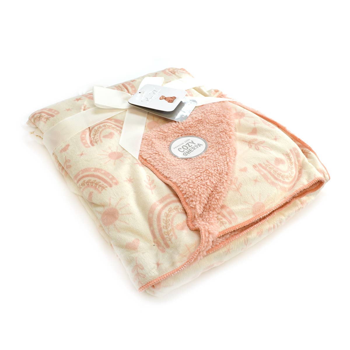 Super Soft Reverse side Cozy Sherpa Plush Baby Blanket
