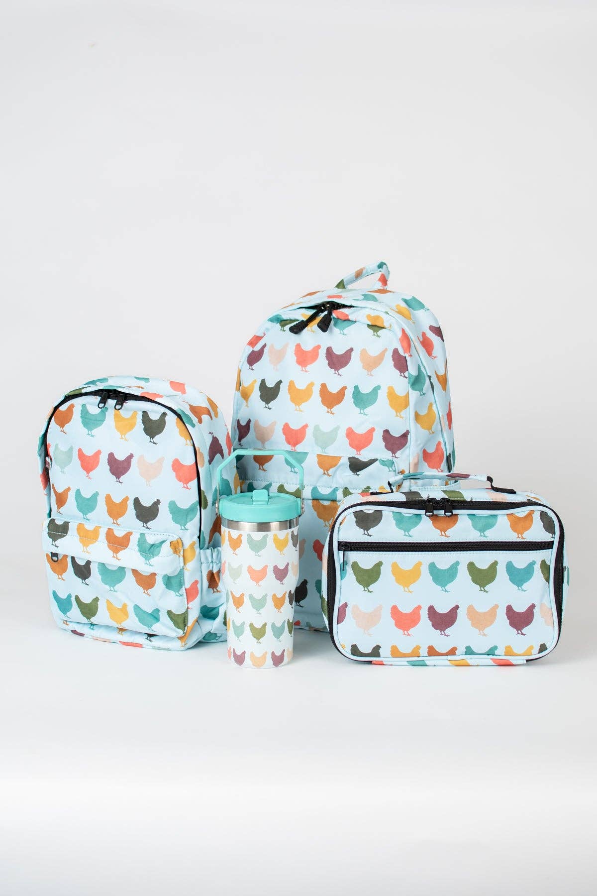 Colorful Chickens Lunch Bag