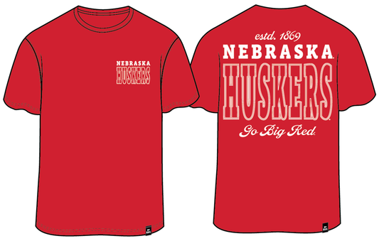 Nebraska Embroidery OS Tee