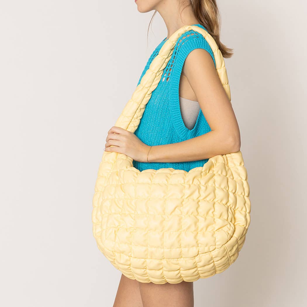 Stylish Quilted Puffer Handbag