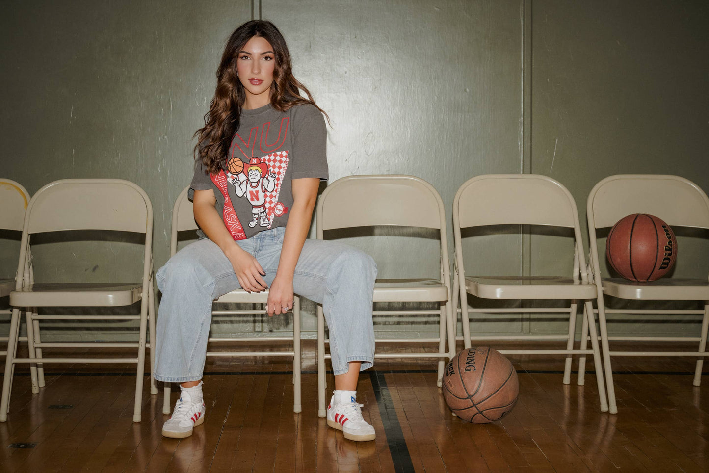 Huskers Basketball Tee