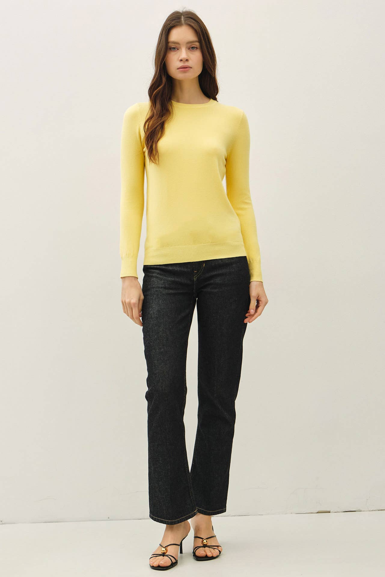 VISCOSE SOFT KNIT IVORY SWEATER