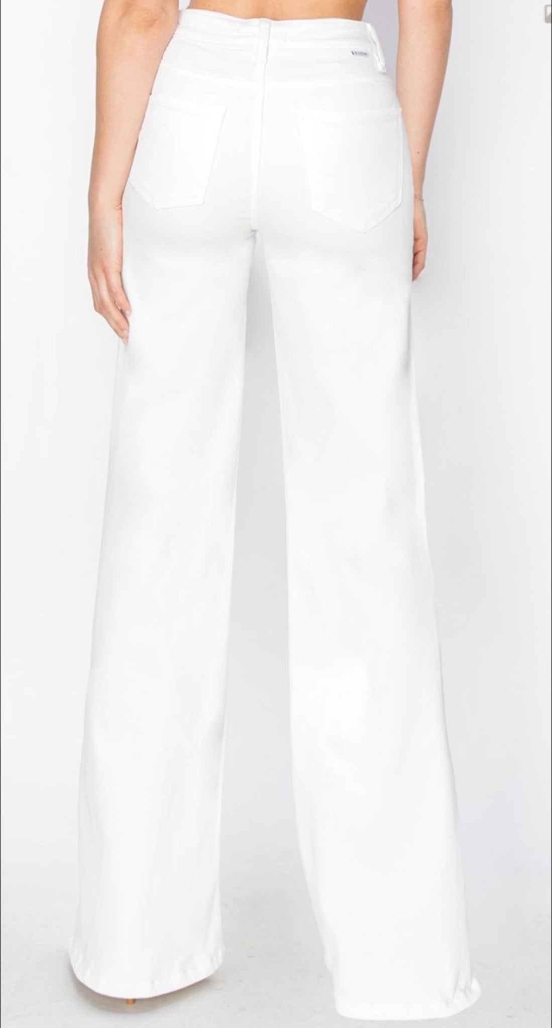 TC HR Wide White Jeans