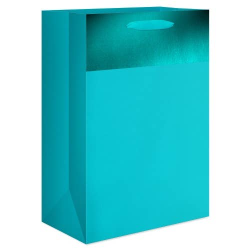 Aqua Gift Bag Glitter