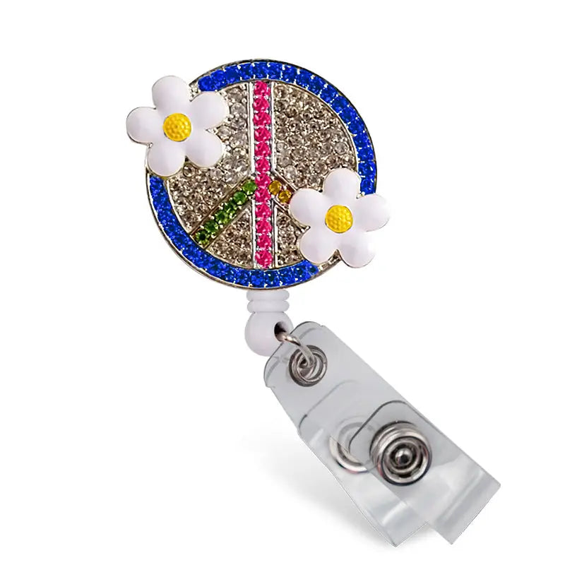 Sparkle & Shine Badge Holder- Peace