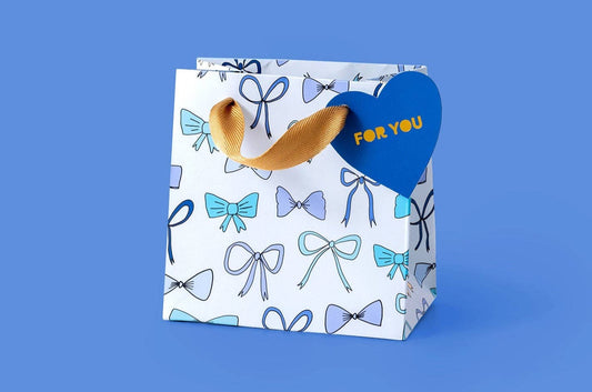 Blue Bows Gift Bag