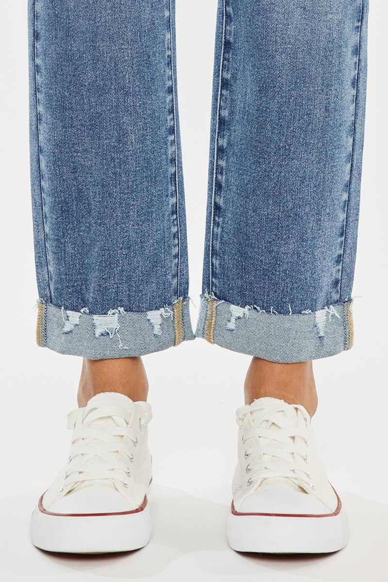 OPEN PACK HIGH RISE SLIM STRAIGHT JENAS-KC20023M: MEDIUM / 0/23