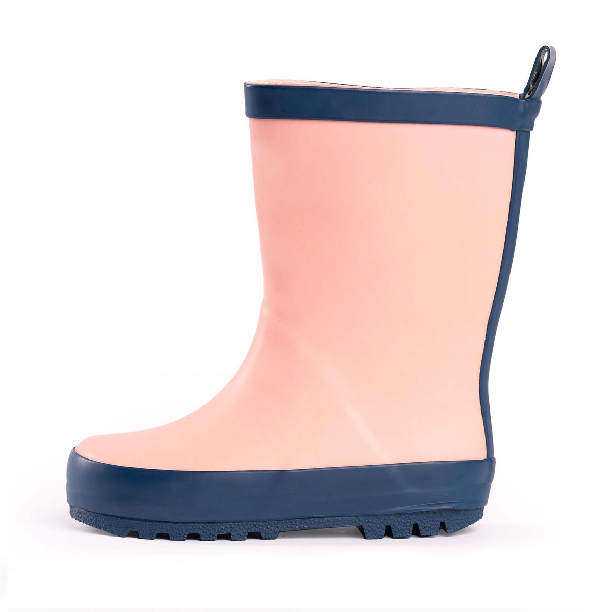 Norty Toddlers Rubber Rain Boots 41543 Toddler Pink-Navy: 8 Toddler