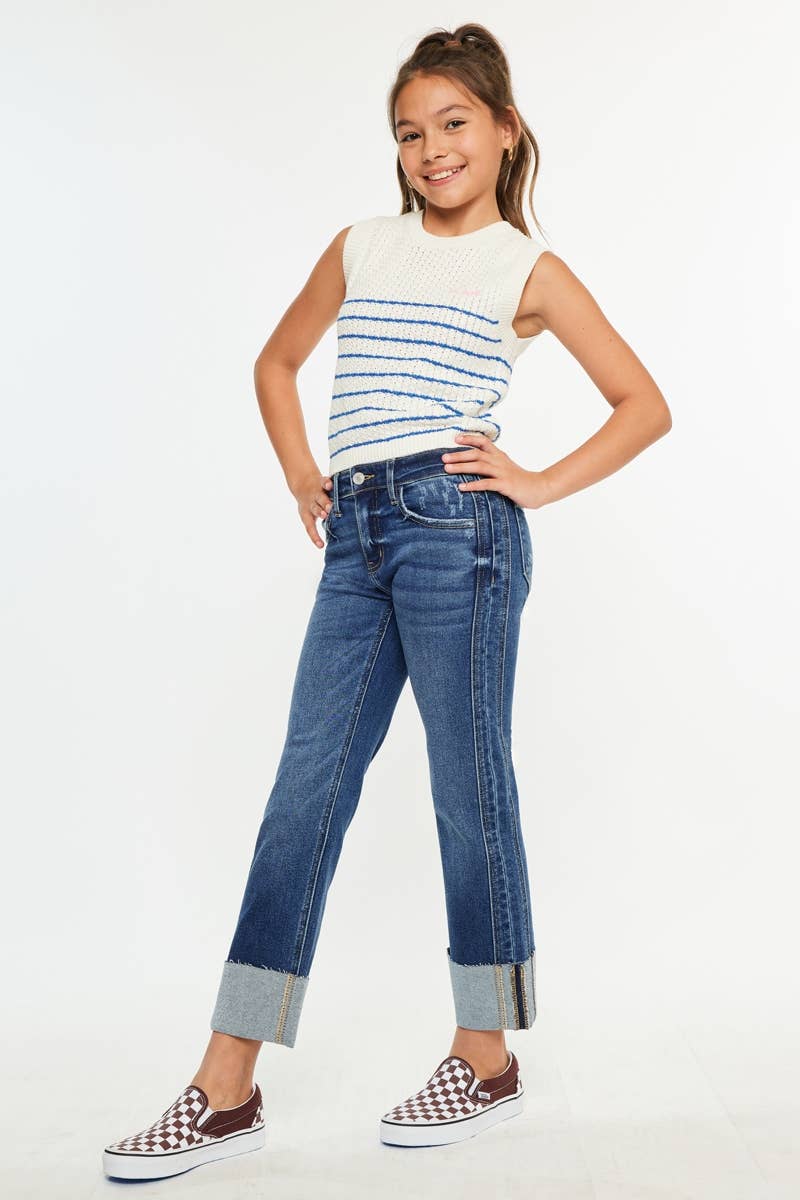 Y MR Crop Sraight Jeans