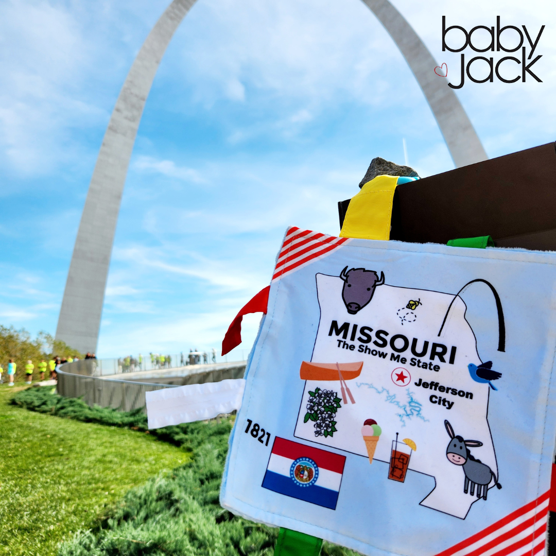 Missouri State Baby Learning Crinkle Tag Square 8"x 8" Toy