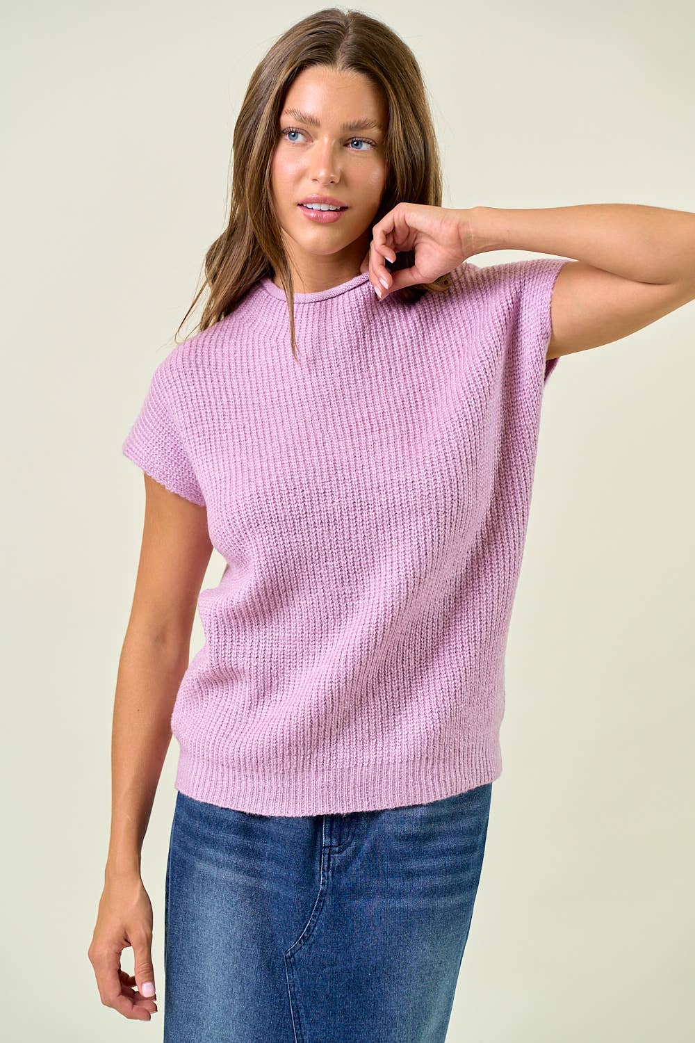 Mock Neck Sweater Top