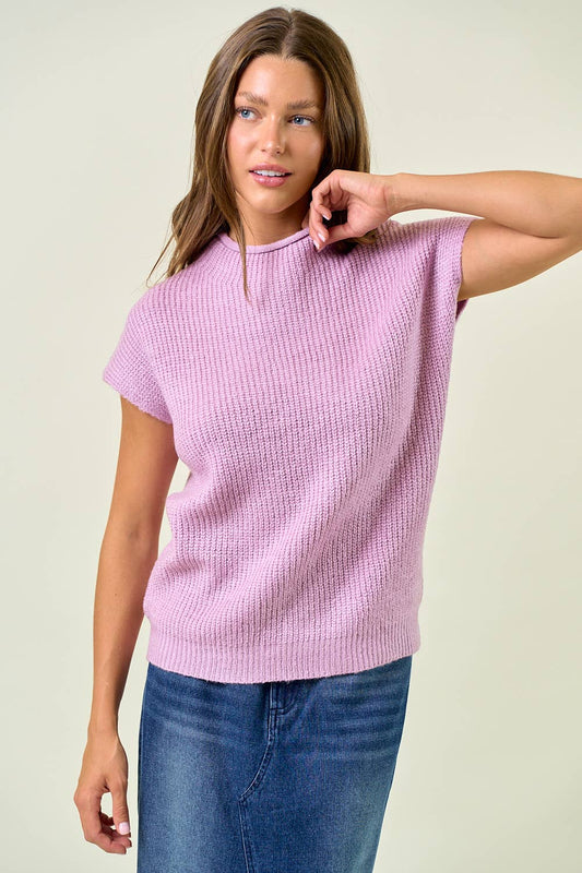 Mock Neck Sweater Top