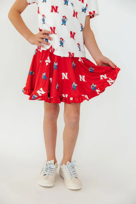 Herbie Husker Twirl Skort