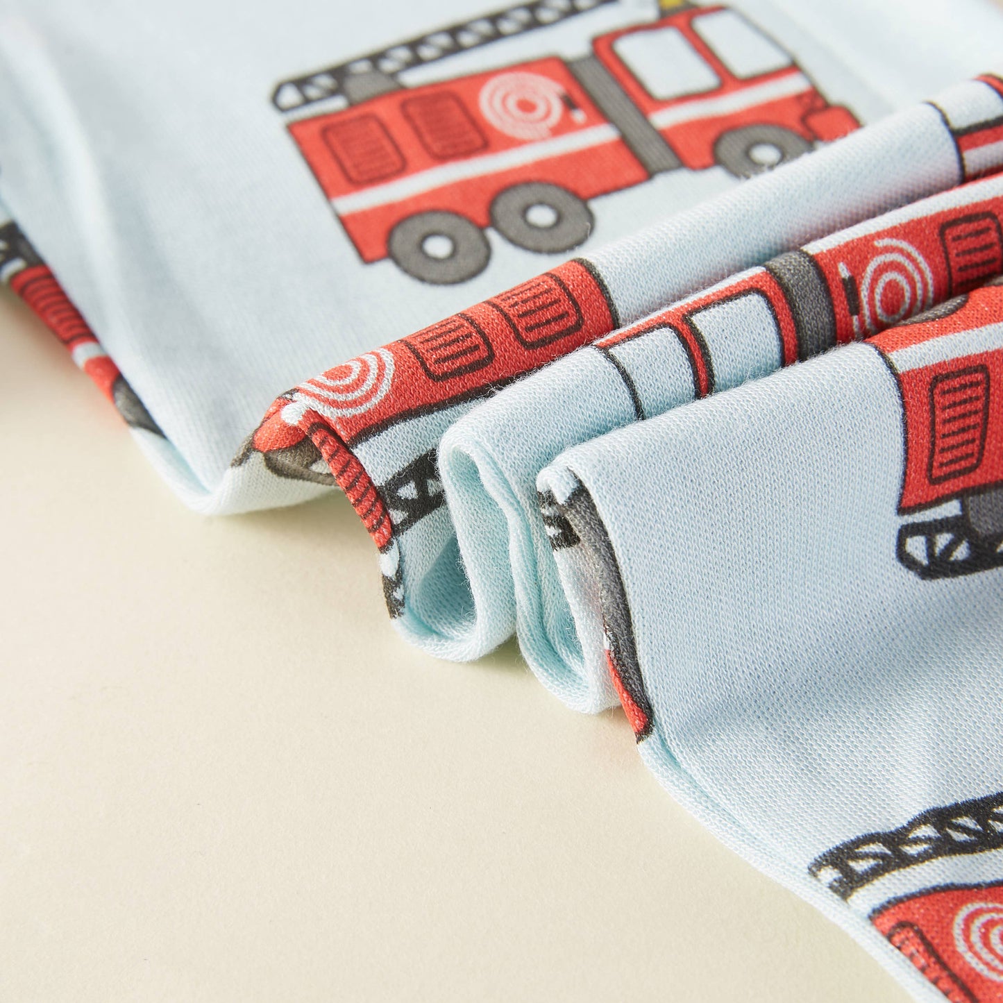 Fire Engine Bamboo Kids Pajama Set