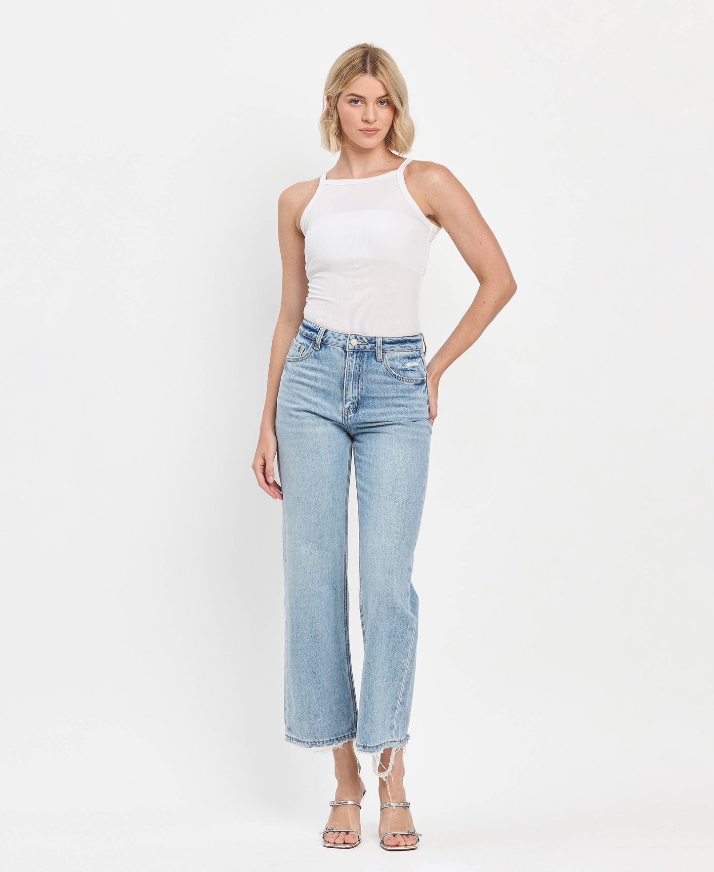 90's HR Slim Wide Jeans