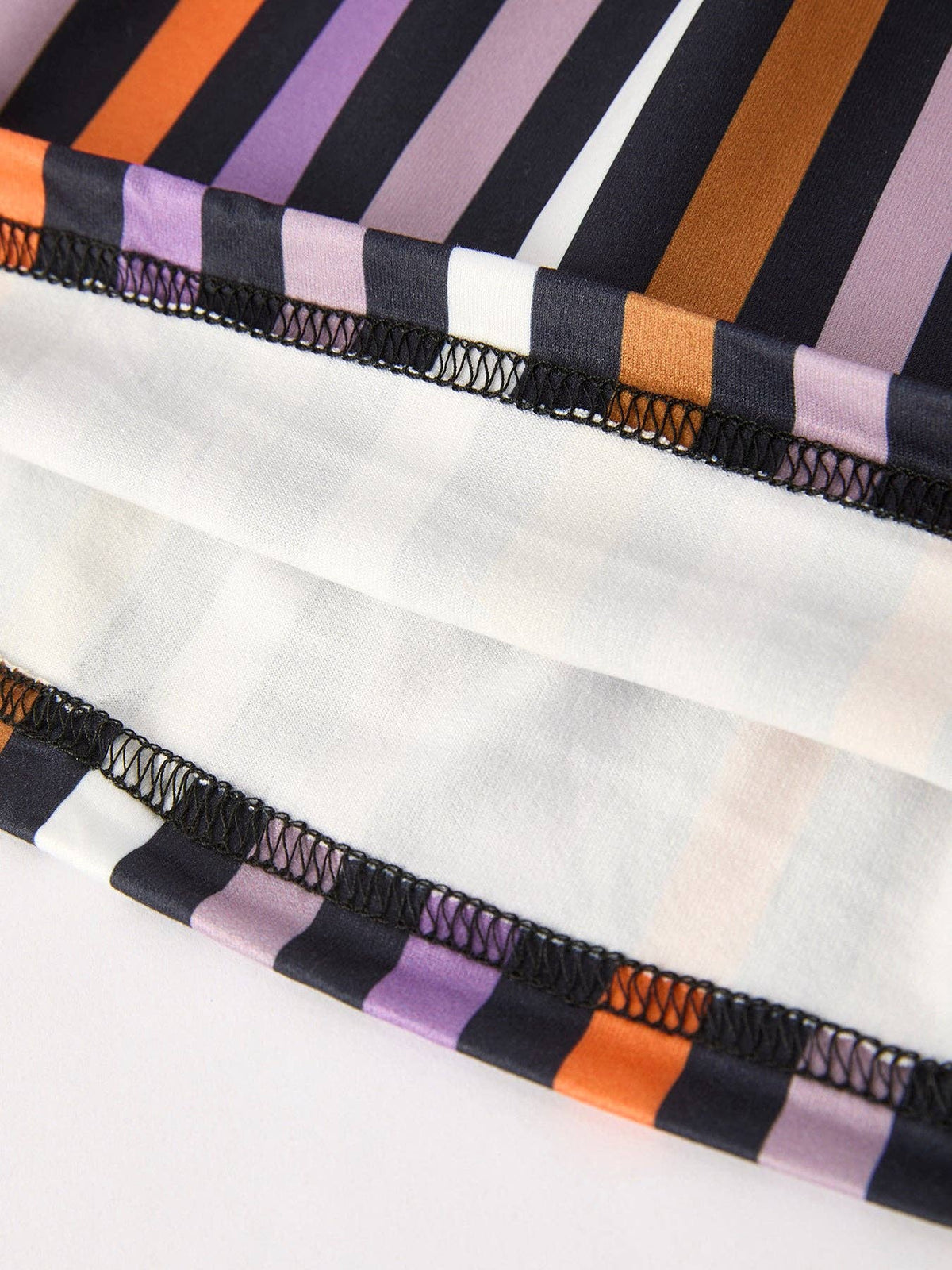 2 Piece Halloween Ghost Striped Girls Dress Set: 5/6Y
