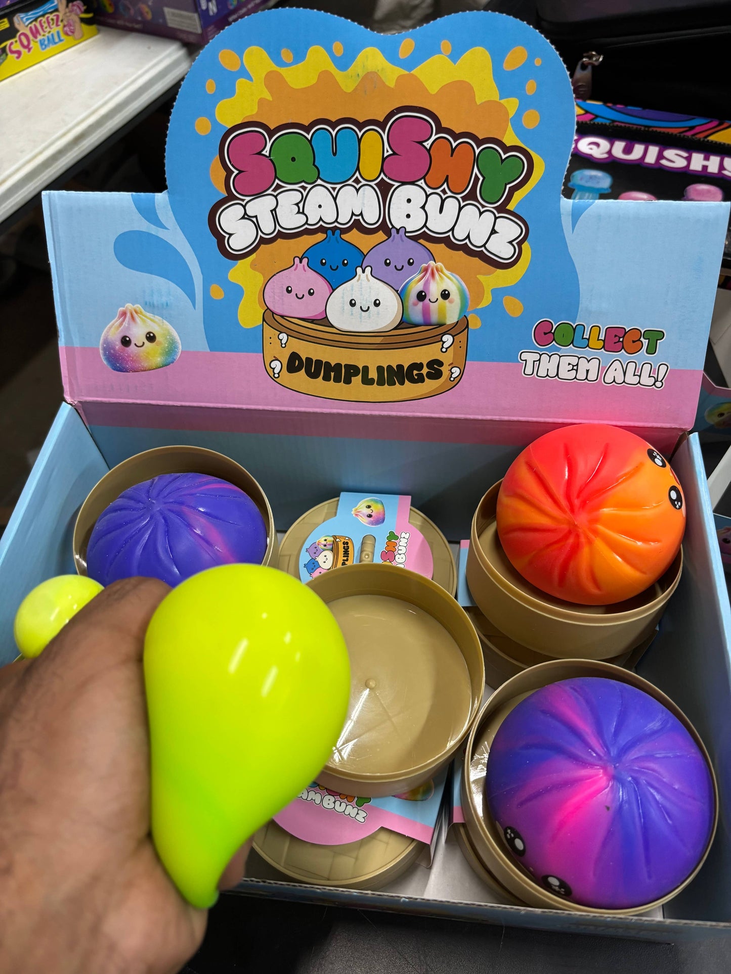Squishy dumpling rainbow and solid colors sealed individuall