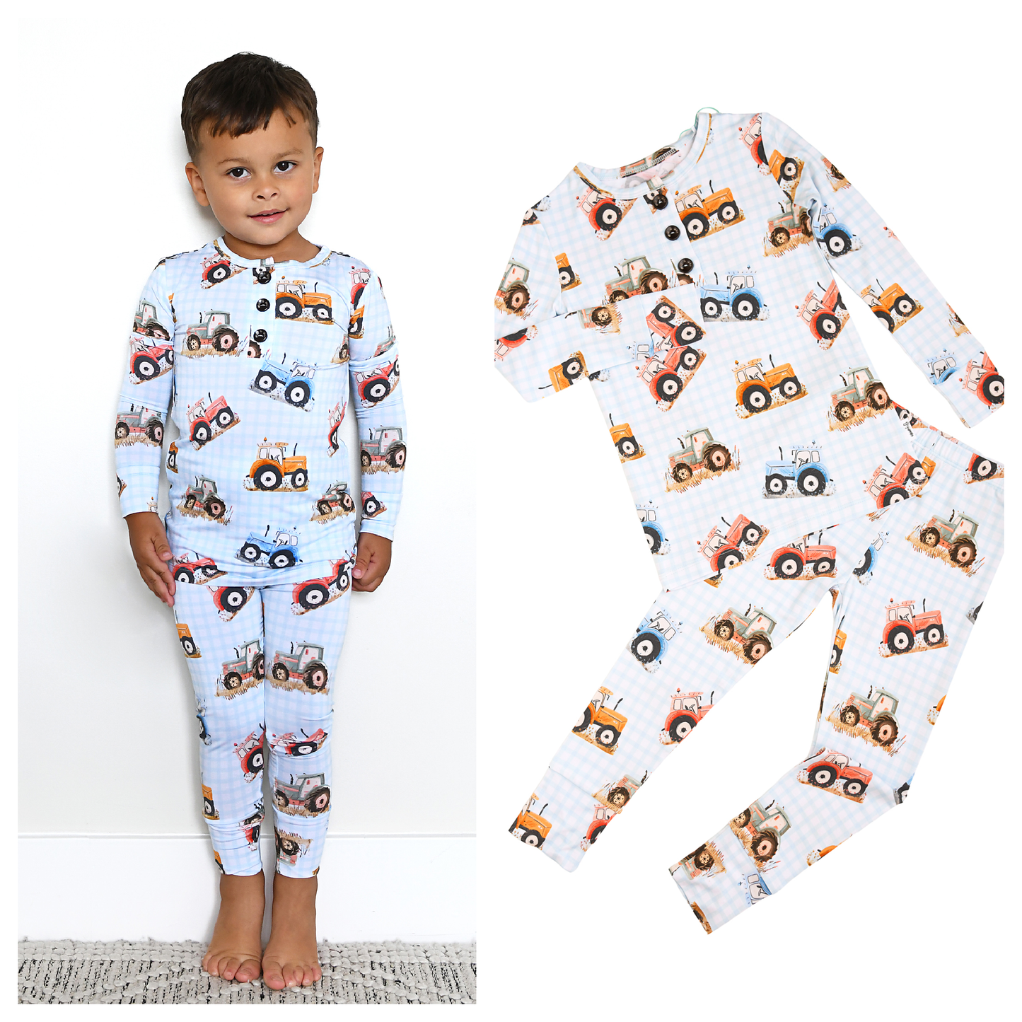 Luca TWO PIECE Childrens Tractor Clothing Outfit: 2t/3t