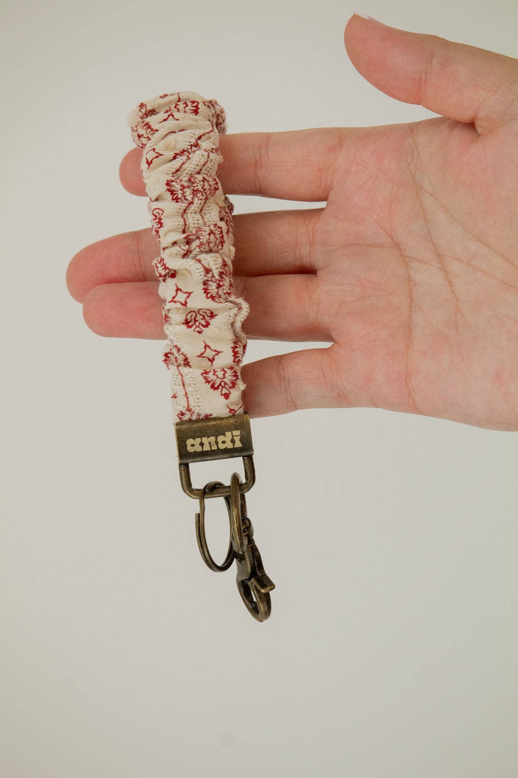 Vintage Red Ornament Keychain