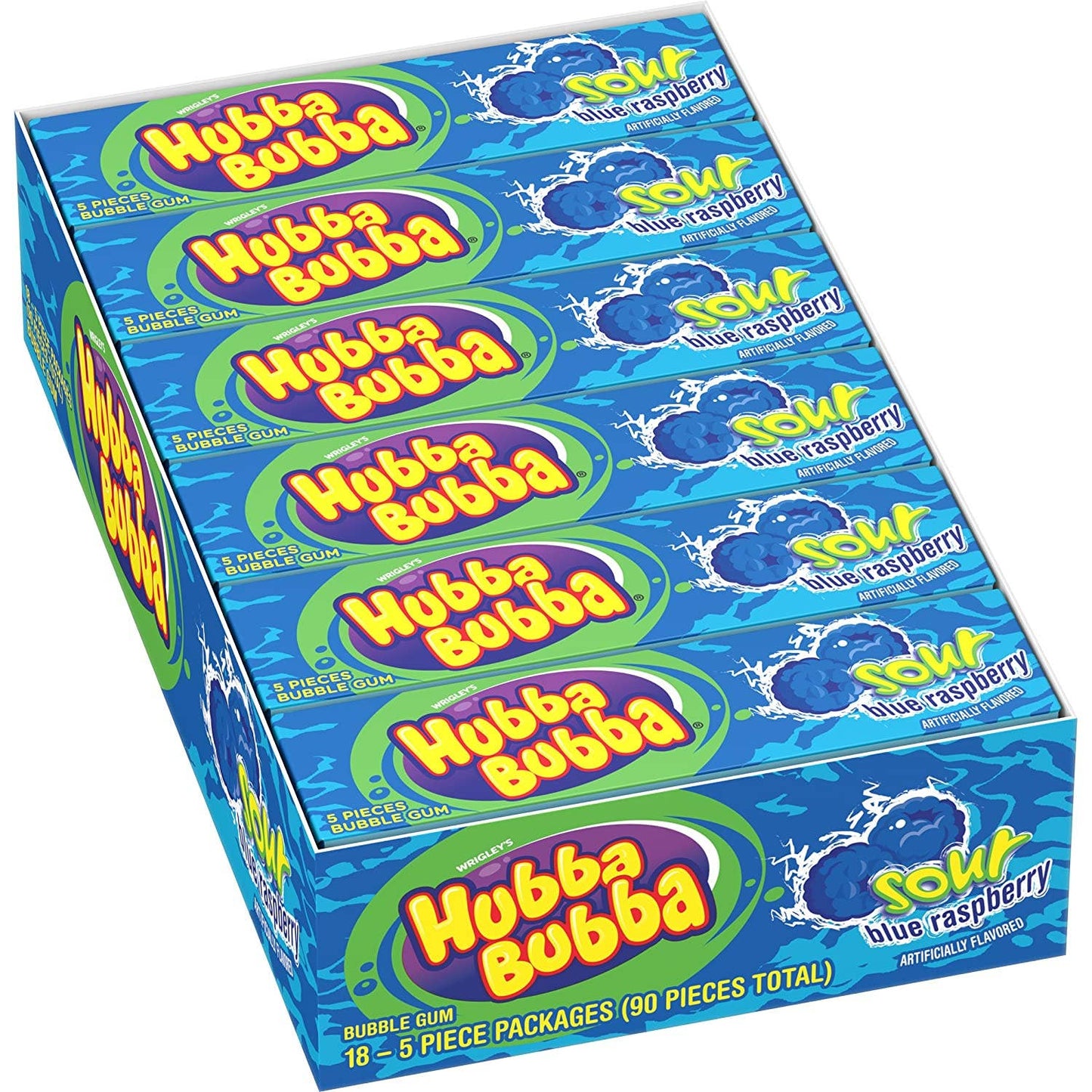 Hubba Bubba Sour Blue Raspberry Bubble Gum