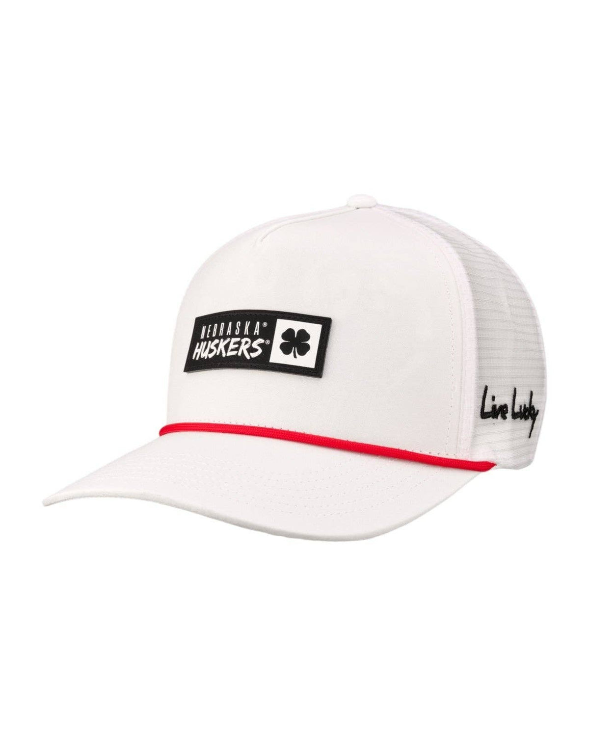 University of Nebraska Whiteout - White NU Hat: SNAPBACK