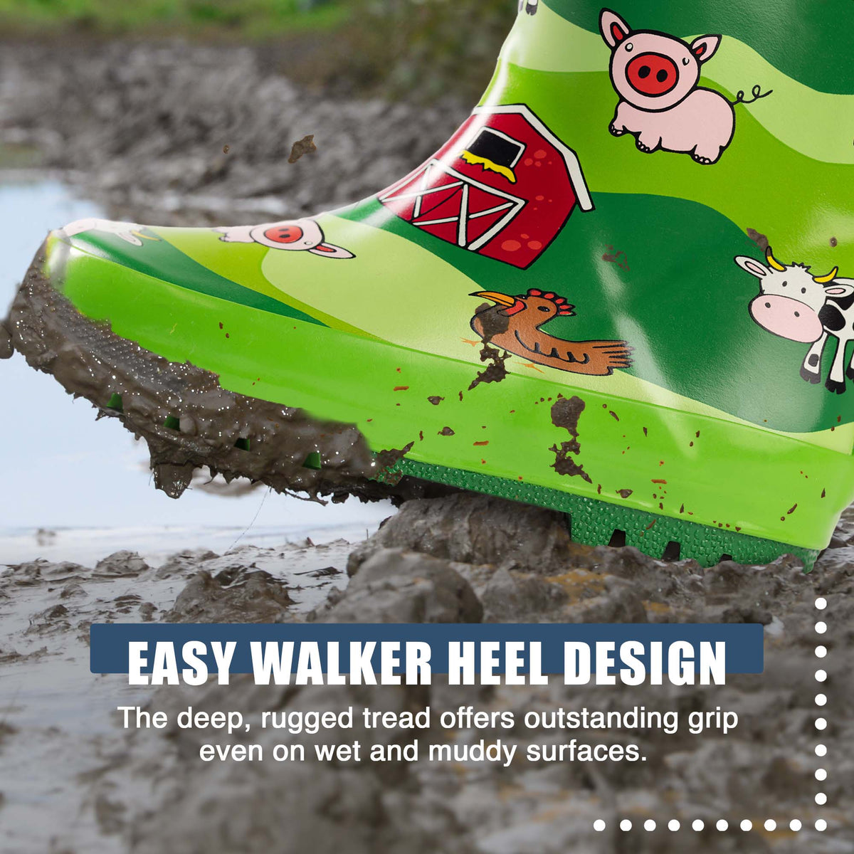 Norty Waterproof Rain Boots for Toddlers and Kids: 9 Toddler