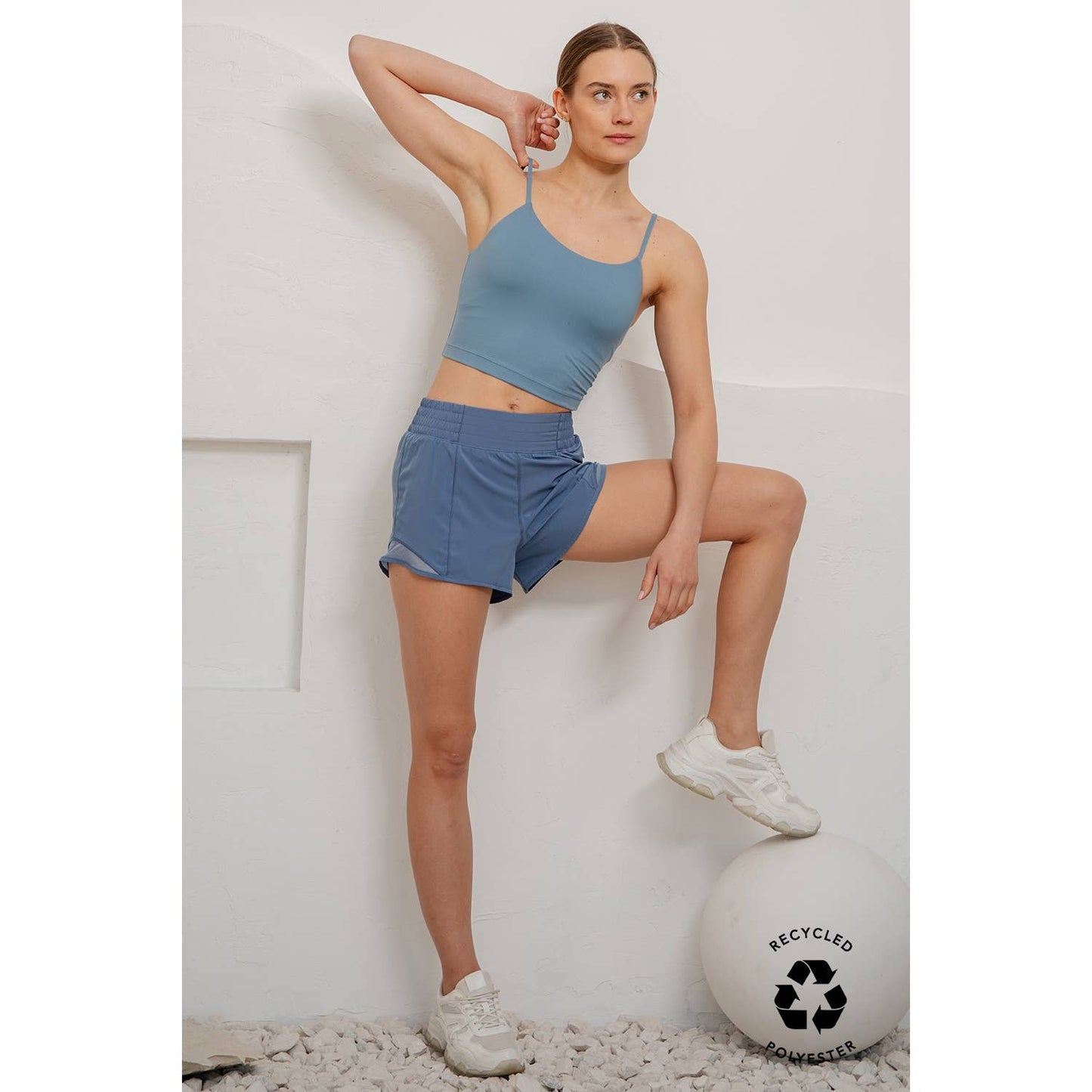 3INCH STRETCH WOVEN EXERCISE SHORTS: Kelly Green / S-M-L-XL(2-2-2-2)