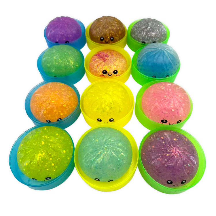 Glow-in-the-Dark Mystery Dumpling Squishy Toy - 12/Display: Wholesale Price