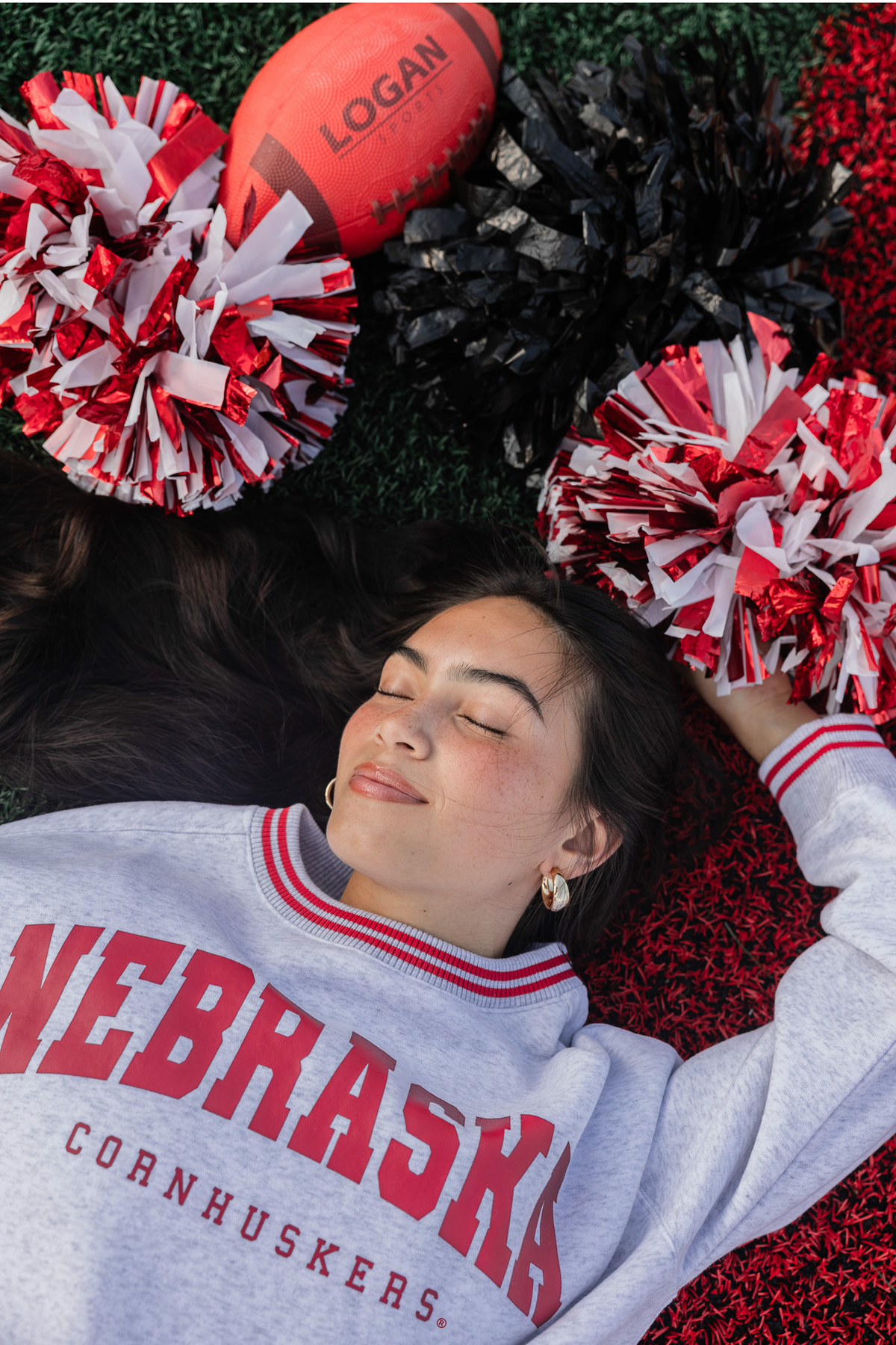 Nebraska Cornhuskers Varsity Crew: Grey / Small
