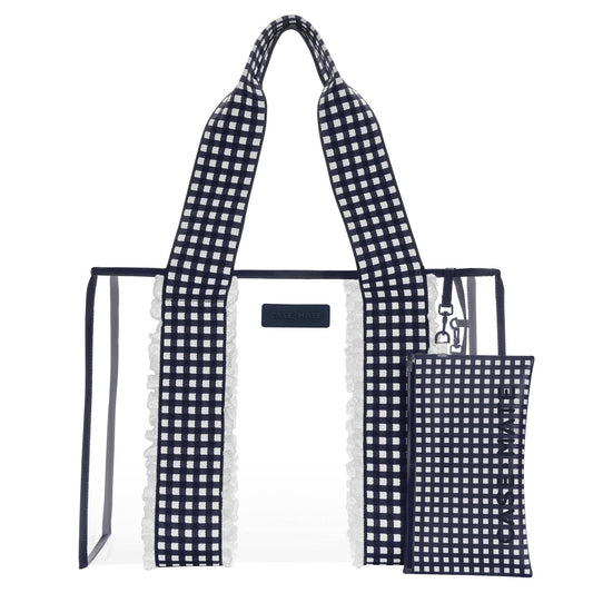 Case-Mate Navy Gingham Tote Bag