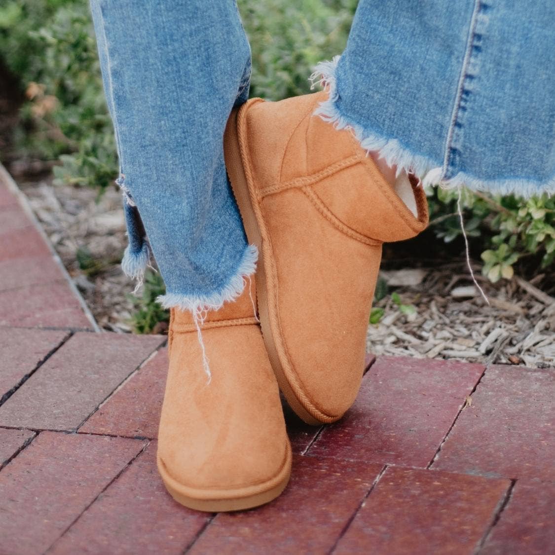 Chesnut Fur Mini Ankle Boots