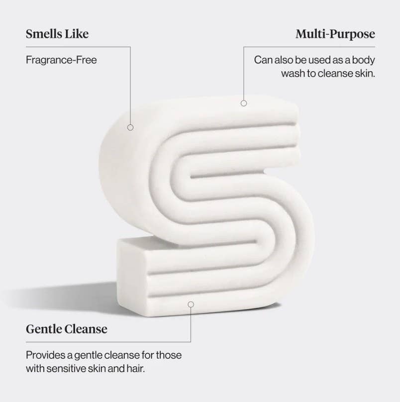Ultra Sensitive Shampoo & Body Wash Bar Fragrance Free