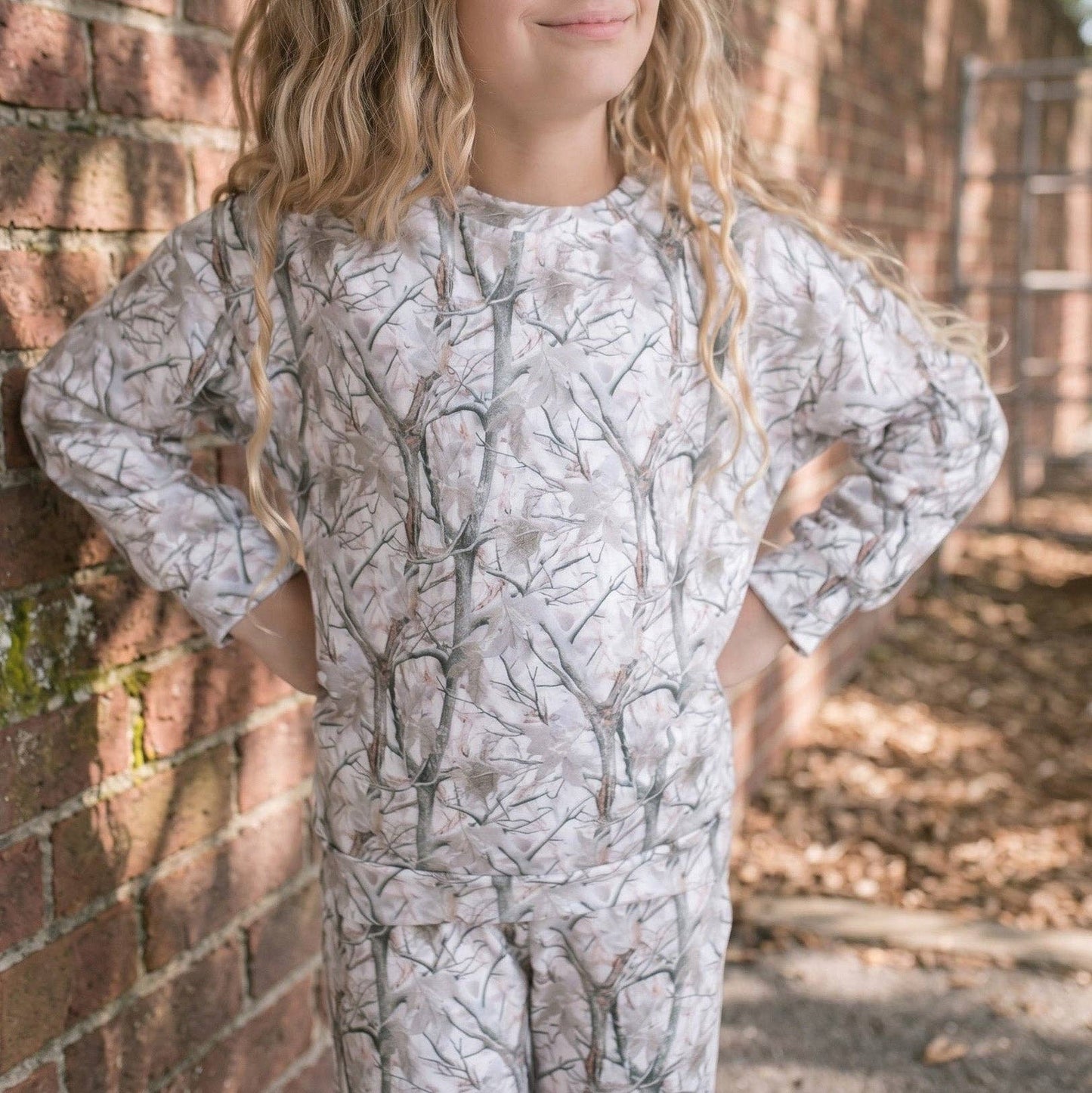 Kids Ava Winter Woodland Camo Lounge Set: 5/6